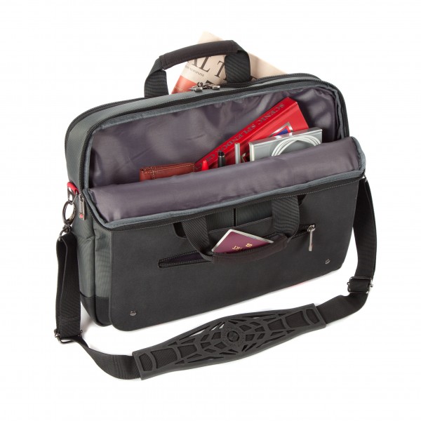 i-stay 15.6" Laptop/Tablet Twin Handle Bag is0502 Black, Grey and Red