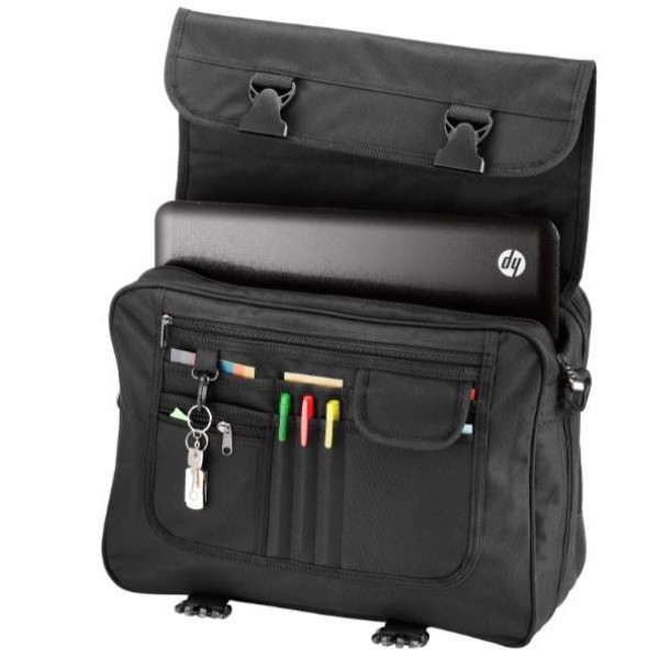 17 laptop Falcon FI2593 black/navy Business or leisure shoulder laptop bag