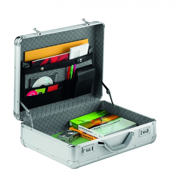 Falcon Aluminium & ABS Briefcase Marked #FI2992 Silver