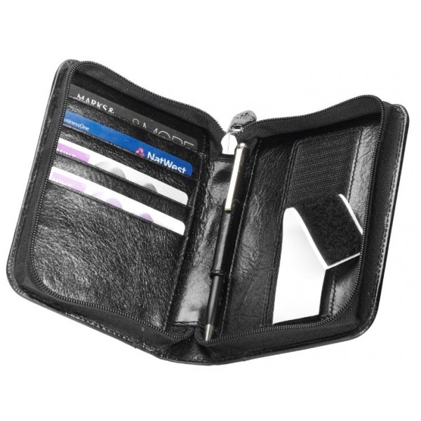 Falcon Leather Passport Holder - Medium - FI3001L Black