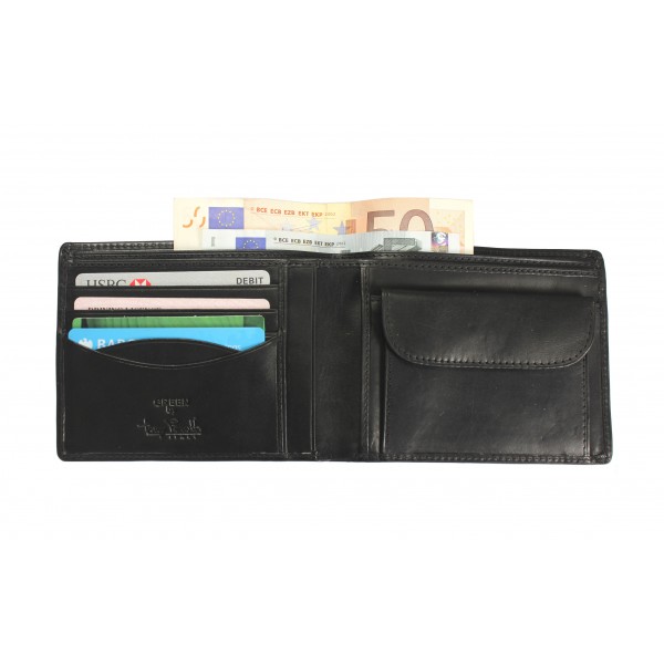 Tony Perotti Italian Contatto Soft Leather Wallet - TP0534 Black