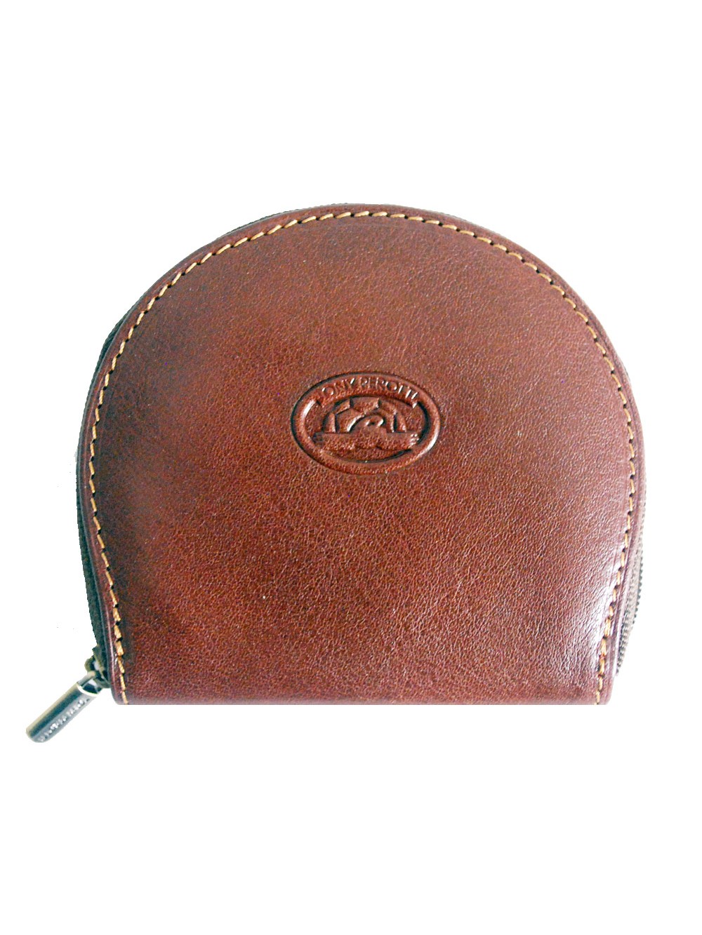 round leather coin purse