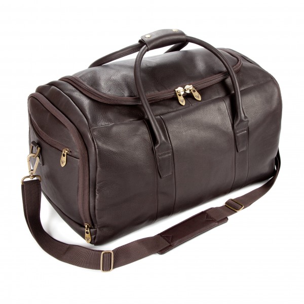 Falcon Colombian Leather Holdall - FI6708 Brown