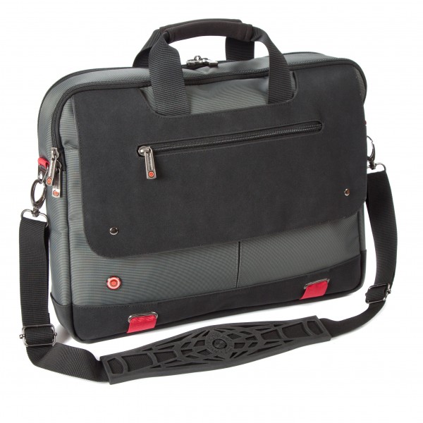 i-stay 15.6" Laptop/Tablet Twin Handle Bag is0502 Black, Grey and Red
