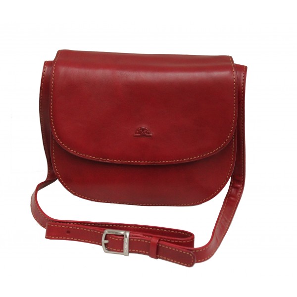 Tony Perotti Italian Vegetale Leather Handbag - TP8117G Red