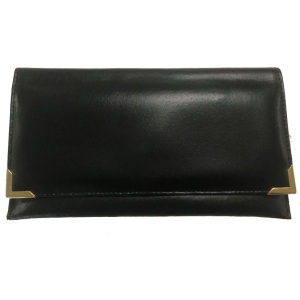 Falcon Leather Travel Wallet - FI4020 Black