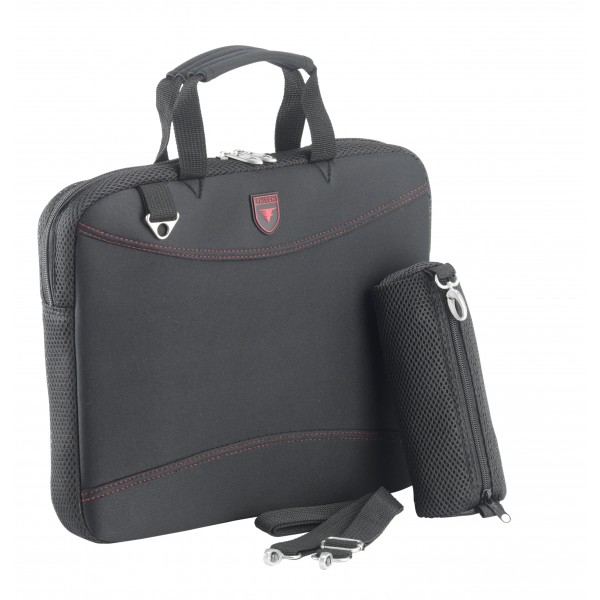 Falcon Neoprene 15.6" Laptop Sleeve - FI2598 Black/Red