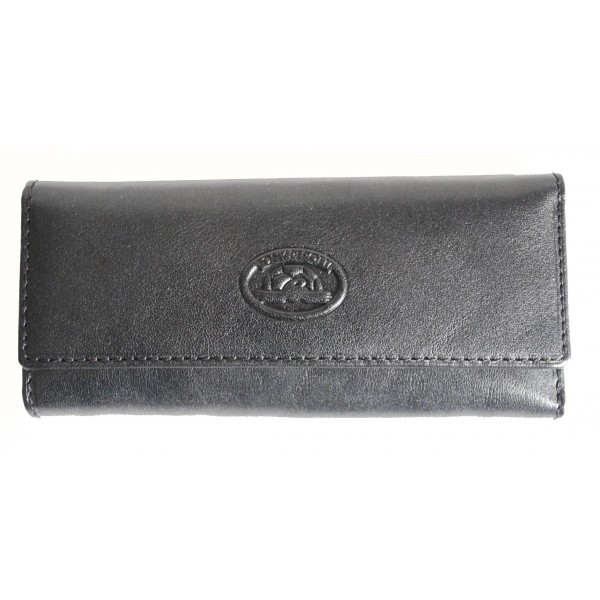 Tony Perotti Italian Versilia Leather 4 Ring Key Case - TP0344 Black