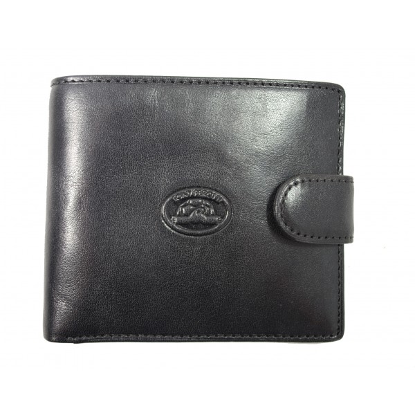 Tony Perotti Italian Vegetale Leather Wallet - TP1881 Black