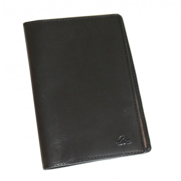 Tony Perotti Italian Vegetale Leather Passport Holder - TP2464 Black