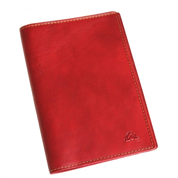 Tony Perotti Italian Vegetale Leather Passport Holder - TP2464 Red