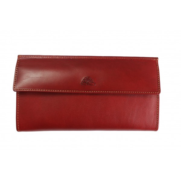 Tony Perotti Italian Vegetale Leather Purse - TP2966G Red