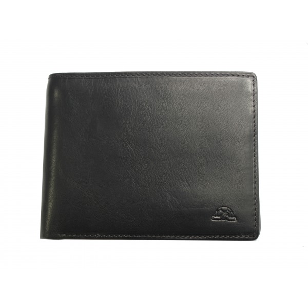 Tony Perotti Italian Contatto Soft Leather Wallet - TP0534 Black