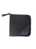 Falcon Polyester & Faux Leather CD/DVD Holder - FI7920 Black
