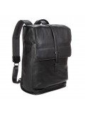 Falcon Leather Structured Backpack - FI6716 Black