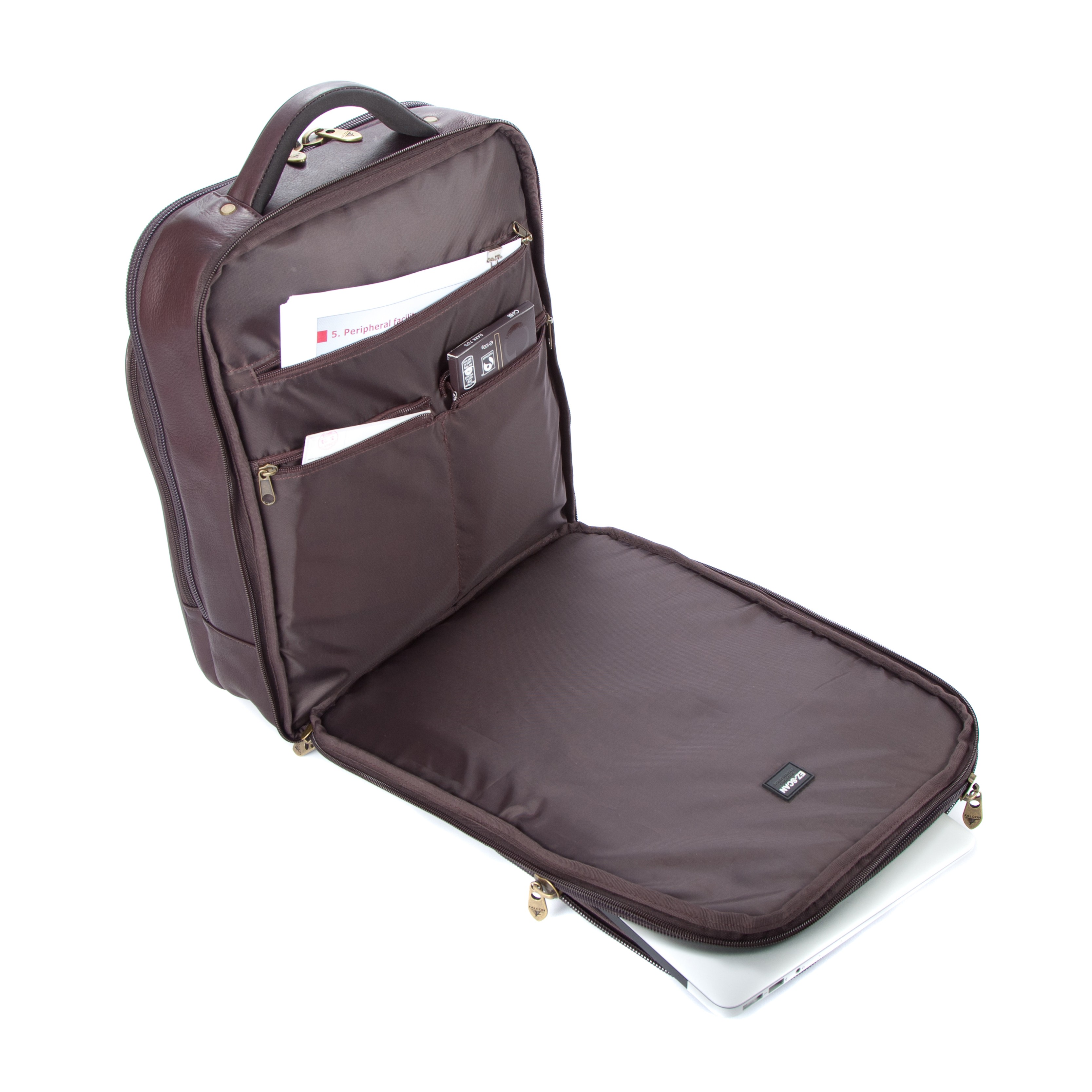 Solo vintage colombian leather laptop backpack clearance