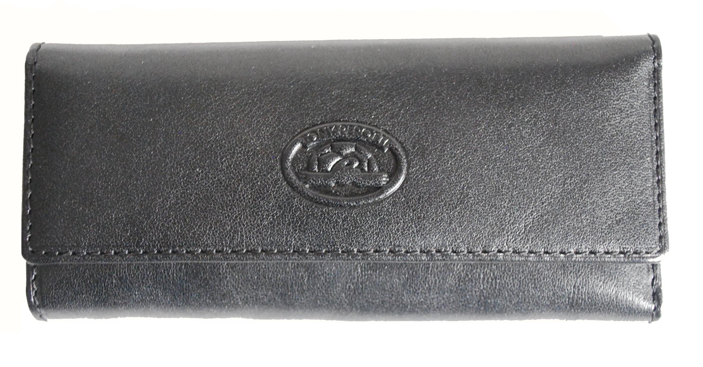 Tony Perotti Italian Versilia Leather 4 Ring Key Case - TP0344 Black
