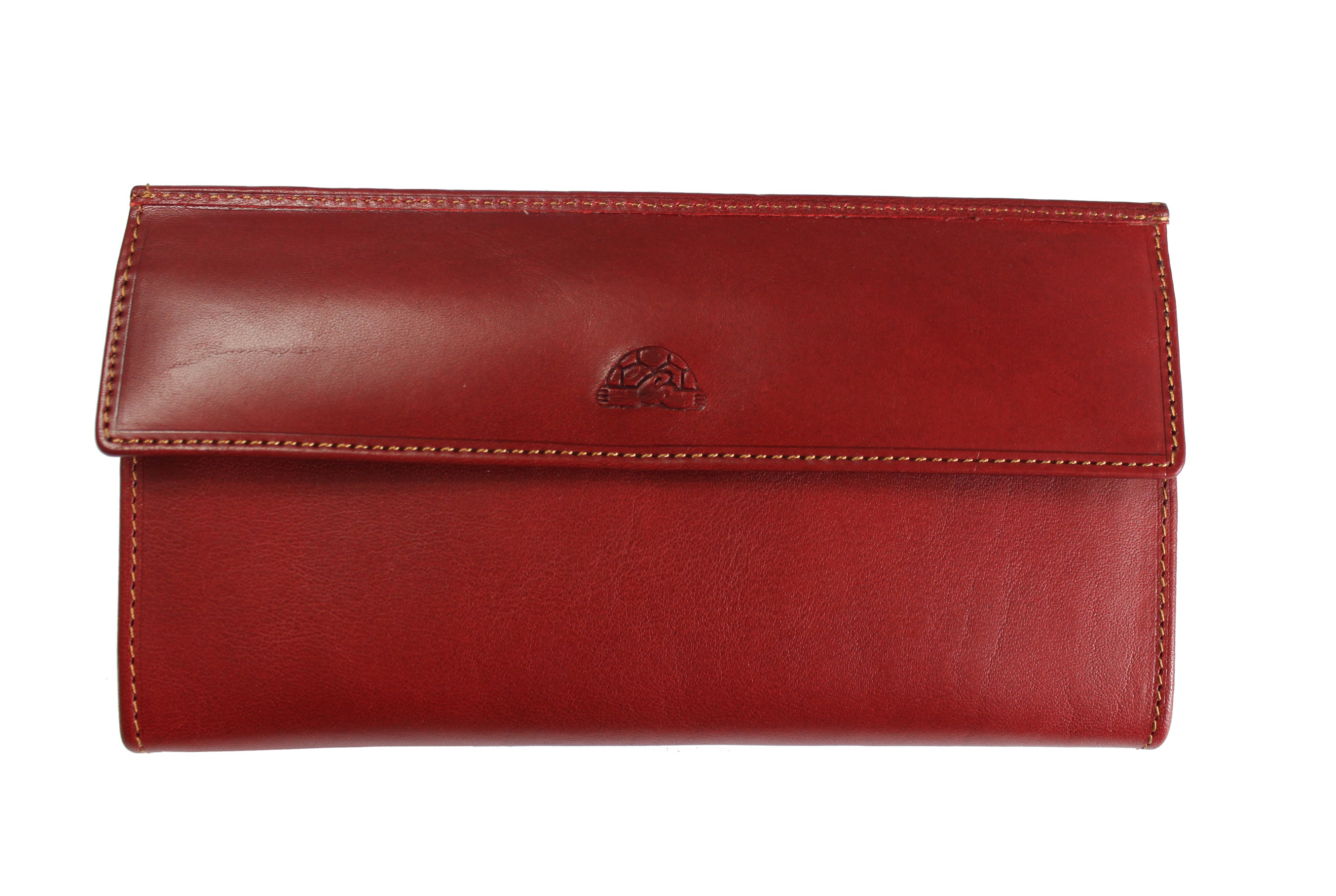 Tony Perotti Italian Vegetale Leather Purse TP2966G Red