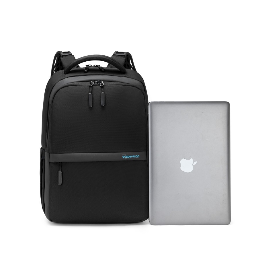 i stay suspension backpack with AGS technology complete with i stay non slip shoulder straps 15.6 laptops 10.1 tablets is0410 Black