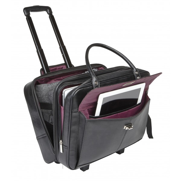 Falcon 2 Wheeled 15.6" Laptop Trolley Case - FI2569T Black