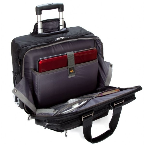 Falcon 2 Wheeled 17" Laptop Business Trolley Case - FI2563 Black