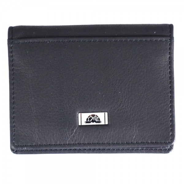 Tony Perotti Italian Contatto Soft Leather Credit Card Holder - TP1034 Black