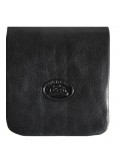 Tony Perotti Italian Vegetale Leather Slim Tray Coin Holder - TP1636G Black