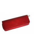Tony Perotti Italian Vegetale Leather 3 Pen Holder - TP2571 Red