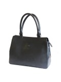 Tony Perotti Italian Vegetale Leather Handbag - TP8121 Black