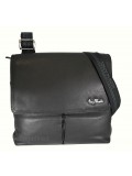 Tony Perotti Contatto Italian Soft Leather Messenger Bag - TP9270 Black