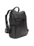 Falcon Leather Tablet Bucket Backpack - FI6710 Black