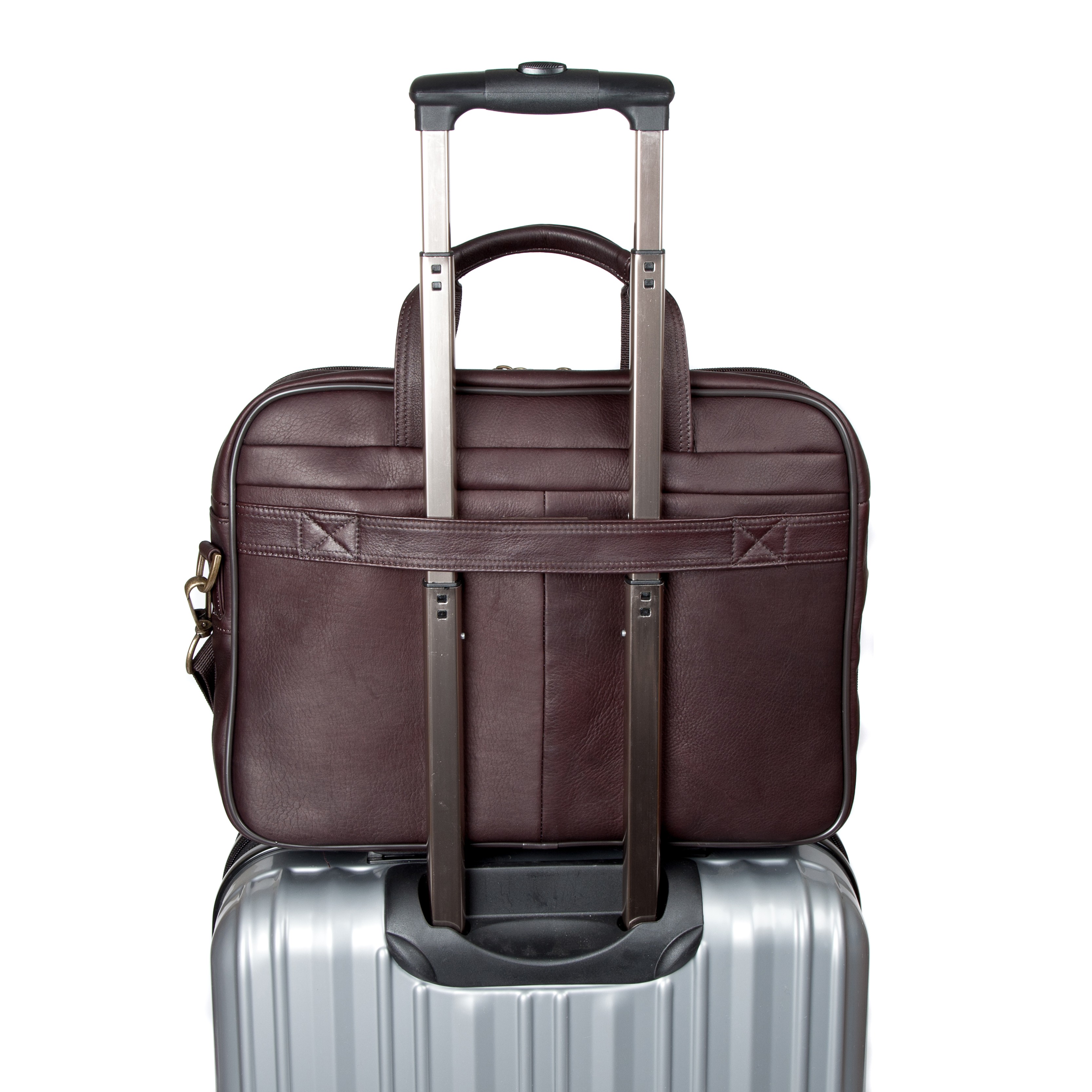 Samsonite durham colombian leather briefcases top