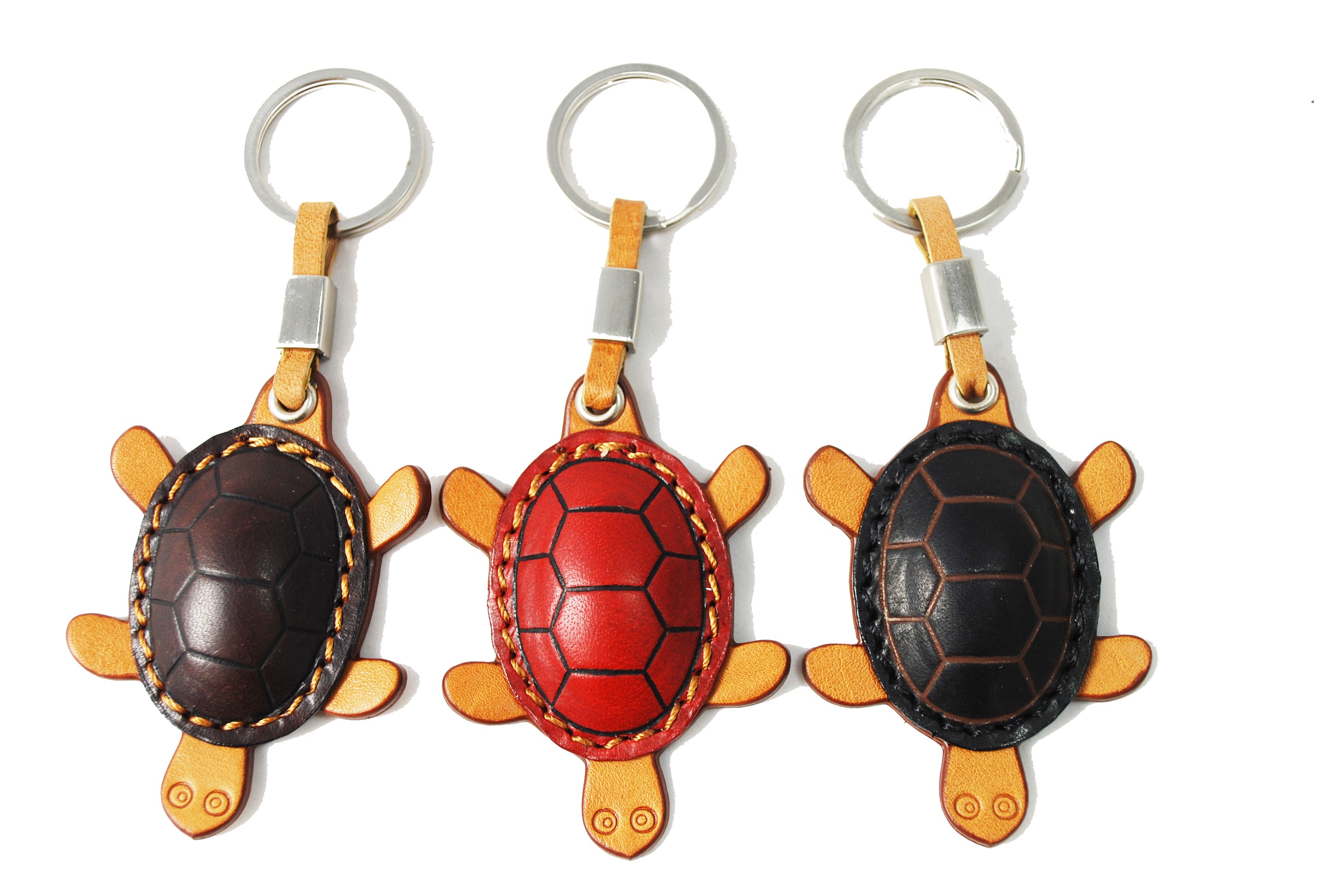 Leather turtle keychain online